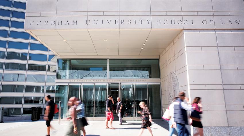 Exterior of Fordham Law Scool